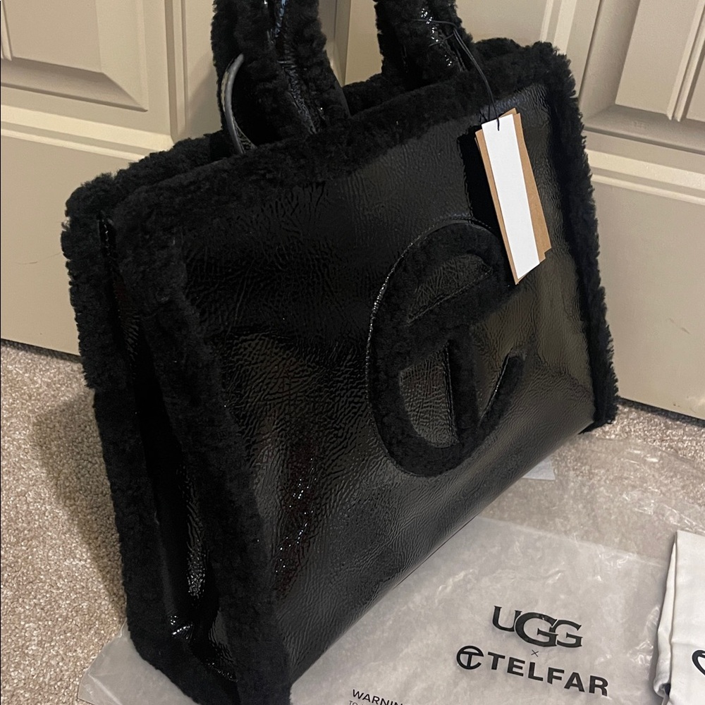 UGG X TELFAR MEDIUM SHOPPER CRINKLE TOTE NEW - Picture 6 of 11